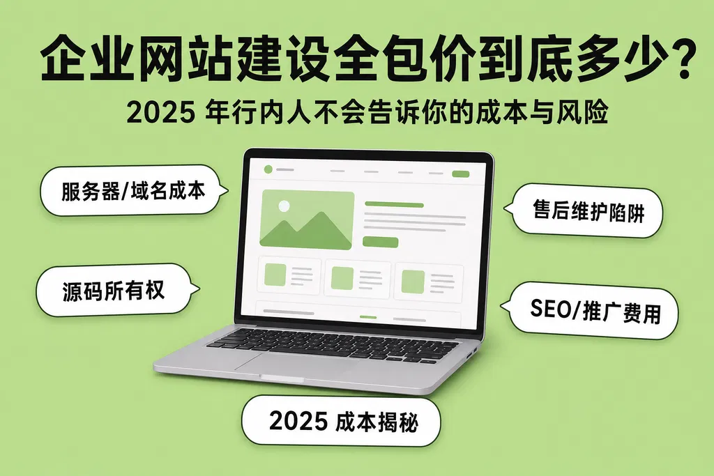 企业网站建设全包价到底多少?2025 年行内人不会告诉你的成本与风险